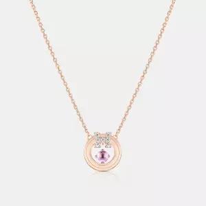 [롯데백화점]메트로시티 [탄생석] 10월 M베이직 스털링 실버 로즈 목걸이 A233SN9160RPP