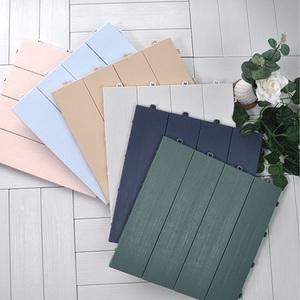 감성 인테리어 데크타일 조립식 매트 18p 베란다 테라스 발코니 마루 바닥재