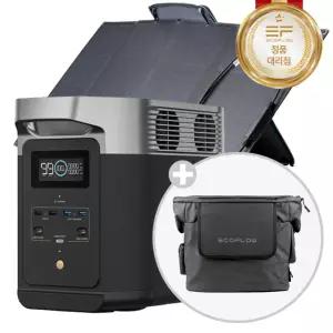에코플로우 델타2 + 160W 태양광패널 파워뱅크 배터리