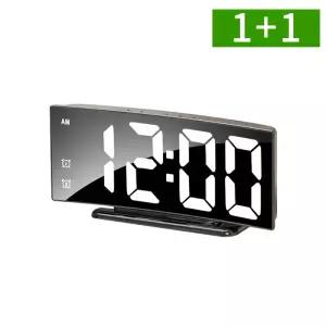 [1개+1개] LED 탁상시계 디지털 무소음 전자 알람 시계