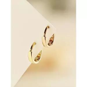 [미니멀피어싱]14K 18K 미니 귓바퀴 플랫 원터치 링 귀걸이