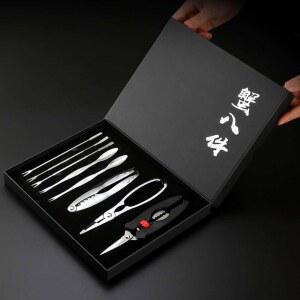 도구 대게 킹크랩 크랩 게요리 껍데기 가위 게포크 속살 7종 해산물 베이직 기프트