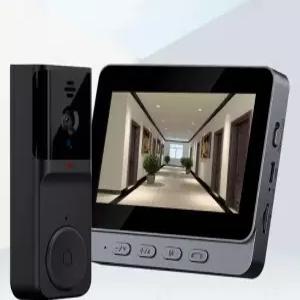 무선 초인종 현관 스마트 도어폰 비디오 인터폰 원격 모니터링 방문자 감시