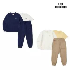 [아이더]키즈 에센셜 맨투맨 트레이닝 티바지 세트 JUU23201 716929