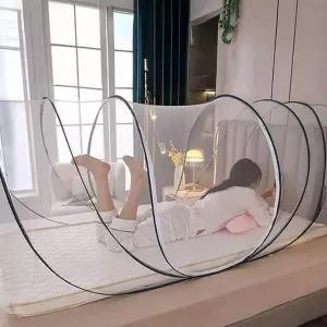 [콩심팥심]휴대용 텐트 모기장 침대 야외 방충망