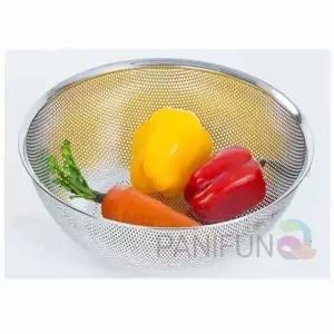 타공 원형바구니 특대 타공소쿠리 스텐망바구니 스텐레스망 국수망 스테인레스채반