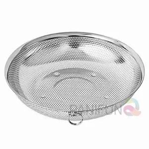 타공 야채 바구니 25cm 다용도채망 타공채반 스텐소쿠리 타공소쿠리 채반바구니