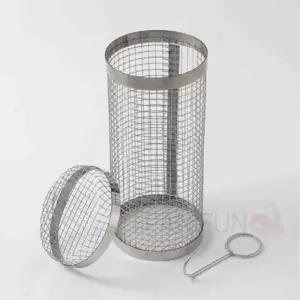 바비큐 그릴 원통 20cm 바비큐그릴 야채굽는그릴 고기그릴 야외용그릴 메쉬망원통그릴