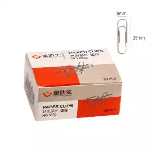 ( )종이 클립 80pcs 1상자 문서 고정 집게 서류 정리함 사무용품