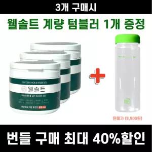 웰솔트 용융소금 소금물 융용 융융 미네랄 소금차 500g, 3개 