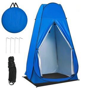 유미쿨 다이렉트 팝업 프라이버시 샤워 텐트, 캠핑용 야외 휴대용 탈의 텐트 비치 화장실 샤워실 욕실 탈의실 햇빛 쉼터, 캐리백 포함 창문