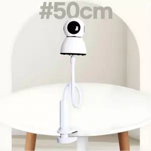 노인 원격돌봄 자유조절 50cm자바라 홈캠거치대 IP카메라 아기캠 웹캠스탠드 어린이집