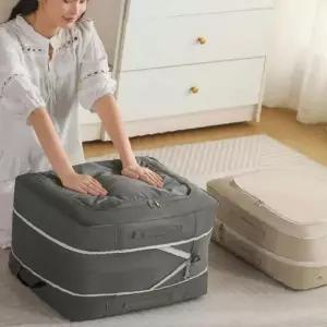 깔끔정리 옷 수납함 세련 패드릭 압축수납 이불