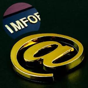 차량꾸미기 입체 문자 특수 금색 골뱅이 이니셜 스카시 jDo2+9zAo