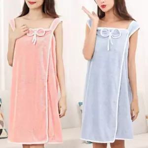 부드러운 극세사 원피스 스타일 샤워 가운 비치 타올 목욕 용품 골프 여자 마사지 커플