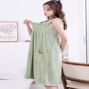 여성 밴딩 원피스 극세사샤워가운 여자가운 골프가운 Abt6+8RrF