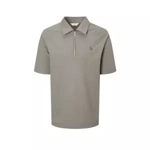 매장정품 HAZZYS 헤지스 [25FW] 베이지 단색 반집업 반팔티셔츠 (HZTS5F403I3) 1081059