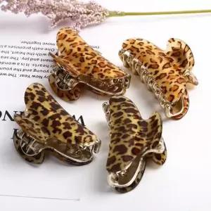 헤어집게핀 호피 집게핀 미디엄 사이즈