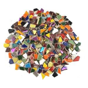 공예 모자이크를 타일 혼합 2파운드 광택 라냐니 평방 97 중국 불규칙한 피트 스테인드 색상 타일 깨진 위한 선명한 조각 세라믹 글라스 스크랩