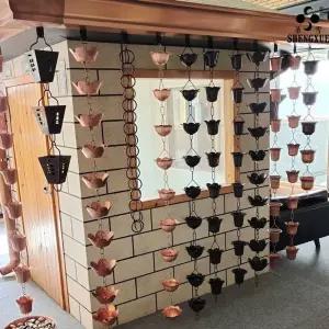 선홈통 지붕 받이 장식 처마 사찰 일본 빗물 빗물받이 사원