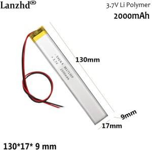 바디 감지 무선 LED 옷장 배터리 산소 주입 측정기 휴대용 가정용 1-12pcs 3.7V 리튬 9017130 2000mAh