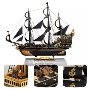 배 함선 해마호 퍼즐 해적선 DIY 나무 해마 범선 3D MCB02