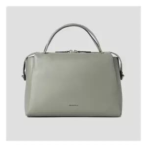 [매장정품] [빈폴] 펌킨 탑지퍼 미디엄 토트백 - 라이트 그린 BE47D3M76L