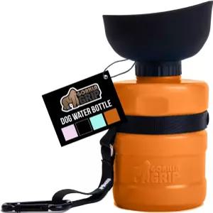 고릴라 그립 반려견 물병 반려견용 휴대용 디스펜서 12온스 누수 방지 반려동물 여행용 스퀴즈 병 식품