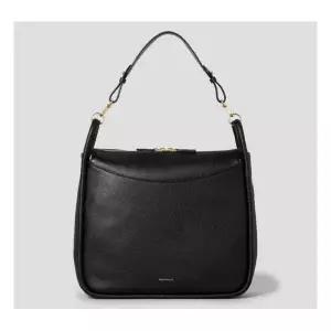 [매장정품] [빈폴] 멜로 소프트 탑지퍼 미디엄 숄더백 - 블랙 BE49D3M515