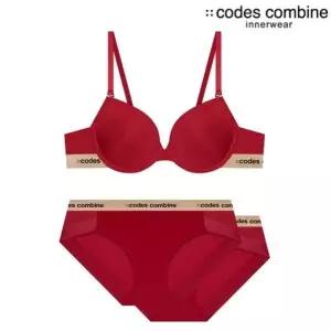 [매장정품] 코데즈컴바인 이너웨어 [선물포장] 와이어 브라1 + 팬티2 세트 CEWBRBP961RD