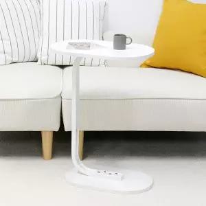 [팬물산]이지라이프 라운드 소파 사이드 테이블 아이보리