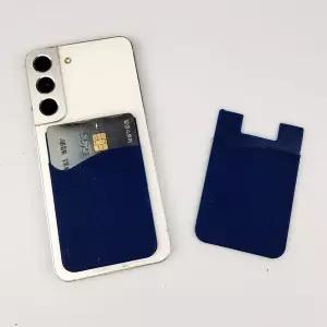 부착형 휴대폰 카드 지갑 블루 스마트폰 카드 포켓