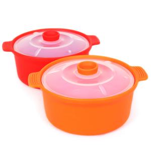 실리콘 계란찜기 800ml 전자레인지 용기 찜기 실리콘냄비 라면냄비
