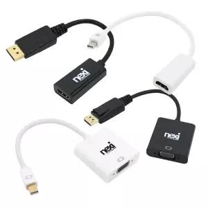 넥시 DP 케이블 젠더 컨버터 디스플레이포트 변환 DP TO DVI HDMI RGB MINI