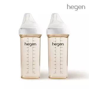 헤겐 애착젖병 PPSU 330ml 2P (3단계 젖꼭지 포함)