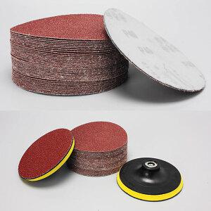 샌딩페이퍼 3-5인치 모음 원형사포 벌크로 샌딩패드용 전동 에어 샌더기