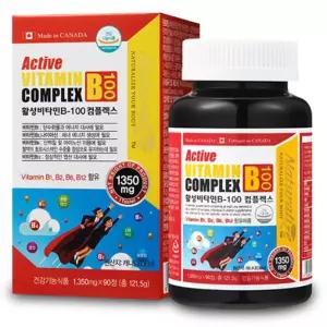 네추럴라이즈 액티브 활력 비타민B 컴플렉스 1300mg 90정 활성