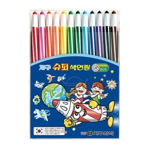 지구화학 슈퍼색연필 12색 샤프식 지구