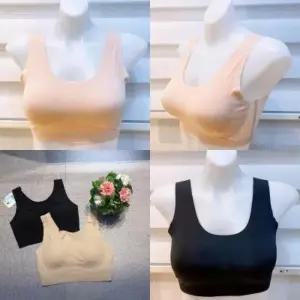 [비너스] 인견소재 부드러운 무봉재  심리스 브라탑스포츠브라 VBRS912-w