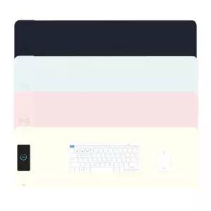 엑토 15W 고속 무선 충전 파스텔 마우스 키보드 데스크매트 장패드 MP-57 책상 매트 패드 깔판 데스크테리어