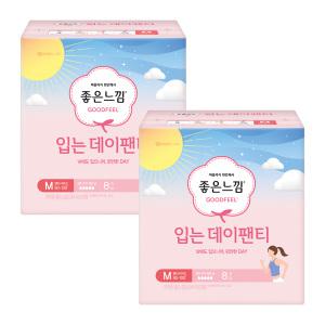 좋은느낌 입는 데이팬티, 중형, 8매, 2개