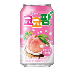 해태 코코팜 피치핑크 복숭아 340ml x 12캔 나타드코코