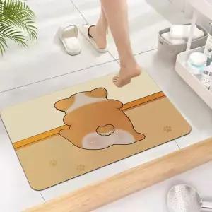 뒷모습 규조토발매트 주방 욕실 화장실 물 흡수 빨아쓰는 구조토 2개