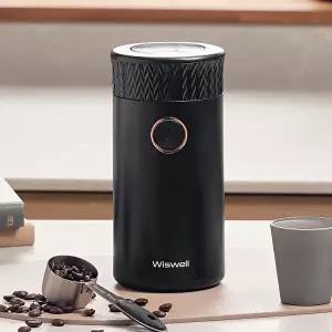 [위즈웰]커피그라인더 전동 분쇄기 자동 원두 가정용 블랙라이트 WSG-9200