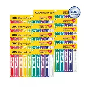 크리오 펌프팝 어린이칫솔 유아 키즈 2단계 10개입 x10개(총 100개)