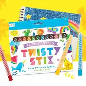 울리 트위스트스틱 오일파스텔 12색 어린이 크레용