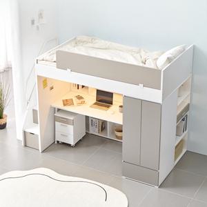 원마인드 유드림 높은 성인 벙커침대 슈퍼싱글 프레임 책상 책장 수납 서랍장 수납침대