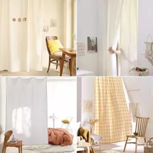 대형 현관 가리개커튼 가림막 중문 바란스 주방 창문 소형 바람막이 패브릭포스터