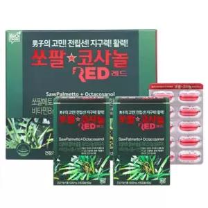 | 쏘팔코사놀 | 쏘팔 코사놀 RED 레드 4개월 120캡슐 기능성 건강 남성 영양제 보충제 남성건강