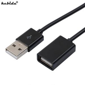 Kebidu USB 연장 케이블 커넥터 어댑터 수-암 데이터 동기화 코드 와이어 PC 노트 북 컴퓨터용 50cm 100cm